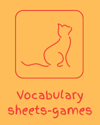 Vocabulary sheets-games Greek