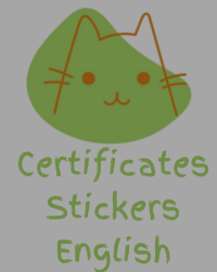 Certificates-Stickers English